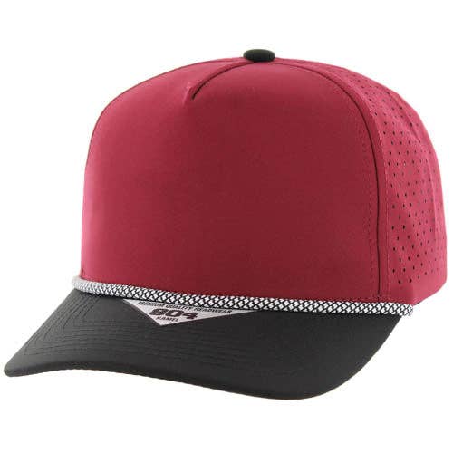 804 - 5 PANEL ROPE LASER CUT SNAPBACK BALL CAP - Premium baseball cap from Zion Brand - Just $12.95! Shop now at Pat's Monograms