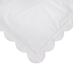 Scallop Frame Embroidered Cotton Percale Euro Sham - Premium Home Textiles from Mélange Home - Just $48.95! Shop now at Pat's Monograms