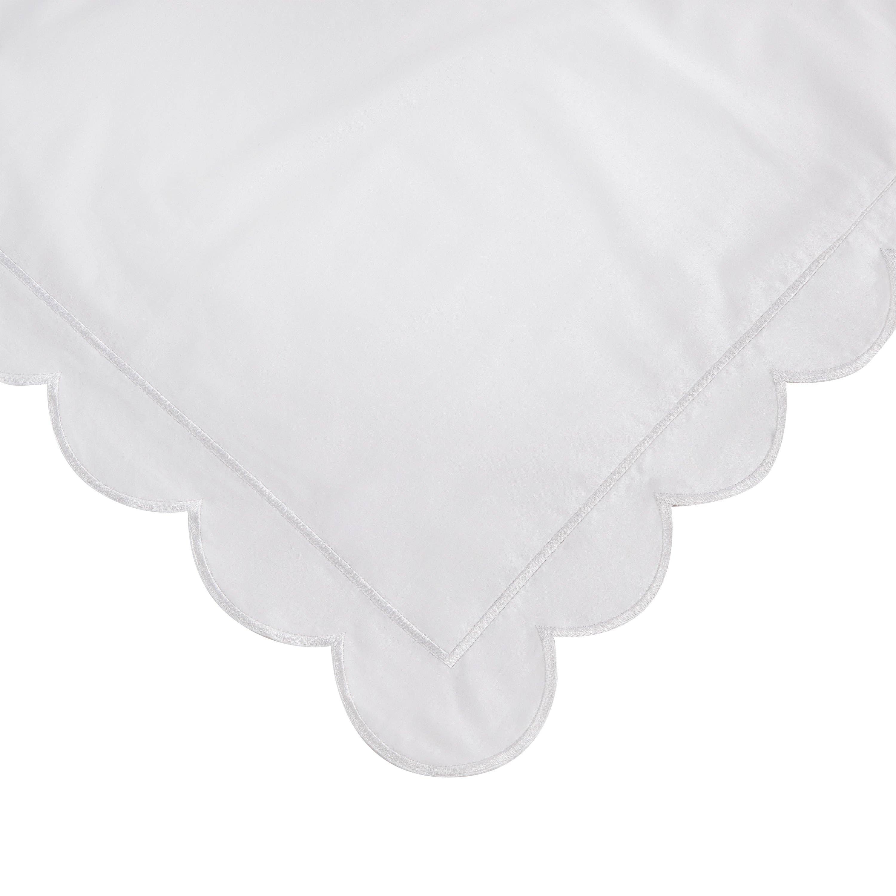 Scallop Frame Embroidered Cotton Percale Euro Sham - Premium Home Textiles from Mélange Home - Just $48.95! Shop now at Pat's Monograms