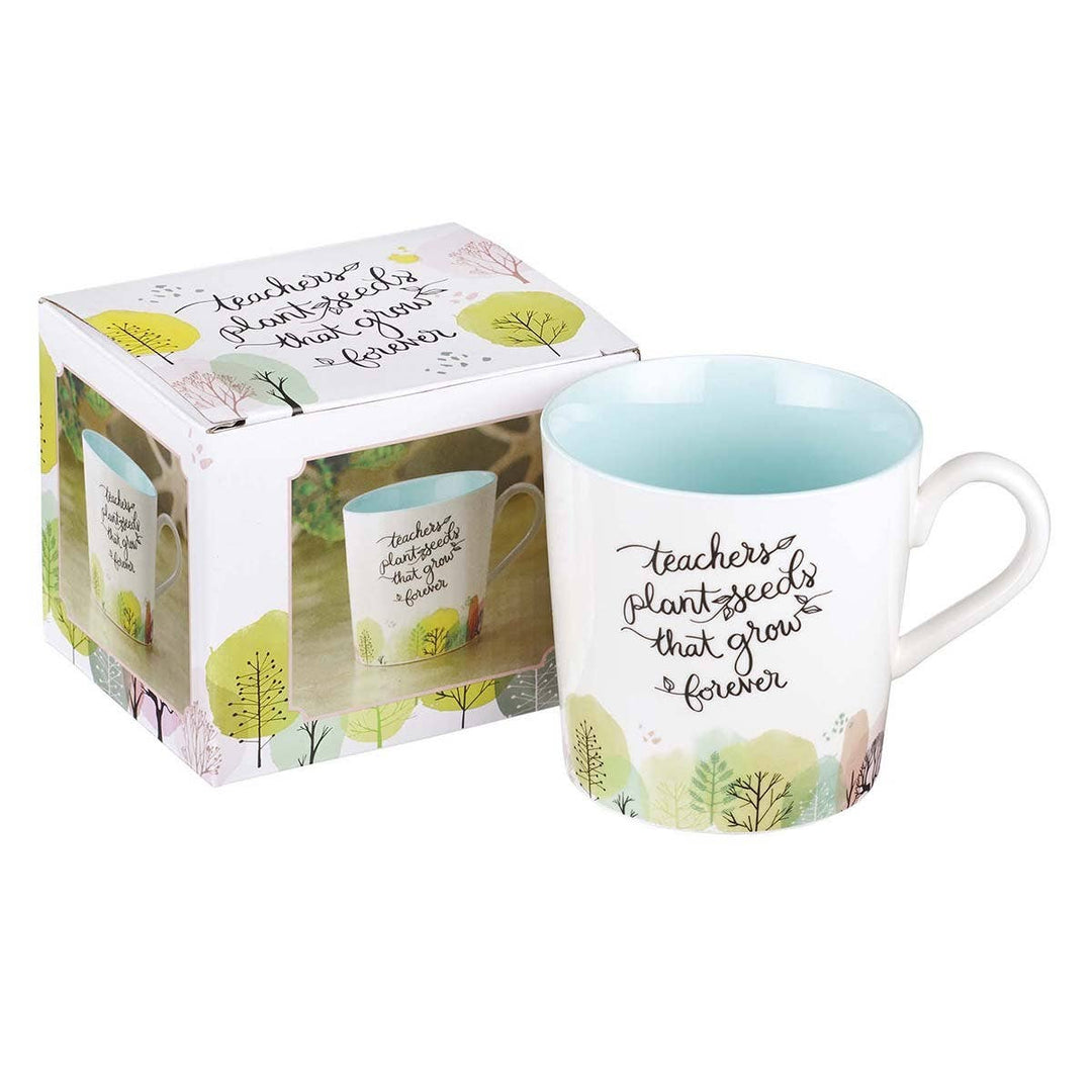 Teachers Plant Seeds Ceramic Coffee Mug - Premium gift item from Christian Art Gifts - Just $12.95! Shop now at Pat's Monograms