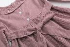 Red and Cream Gingham Farm Smocked Dress — Lil Cactus