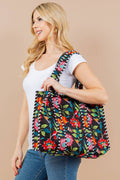 Quilted Tote Bag - Bold Floral - Premium Bags and Totes from LA Soul - Just $34.95! Shop now at Pat's Monograms