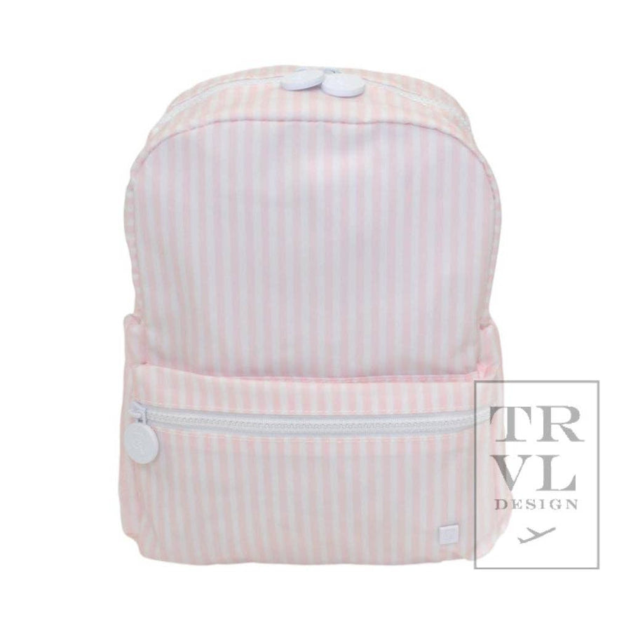 Mini Backer - Pimlico Stripe Pink Backpack - Premium Backpack from TRVL Design - Just $46.95! Shop now at Pat's Monograms