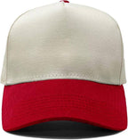 Kids Two Tone Vintage Cap - Red/Beige - Premium Trucker Cap from Funky Junque - Just $15.95! Shop now at Pat's Monograms
