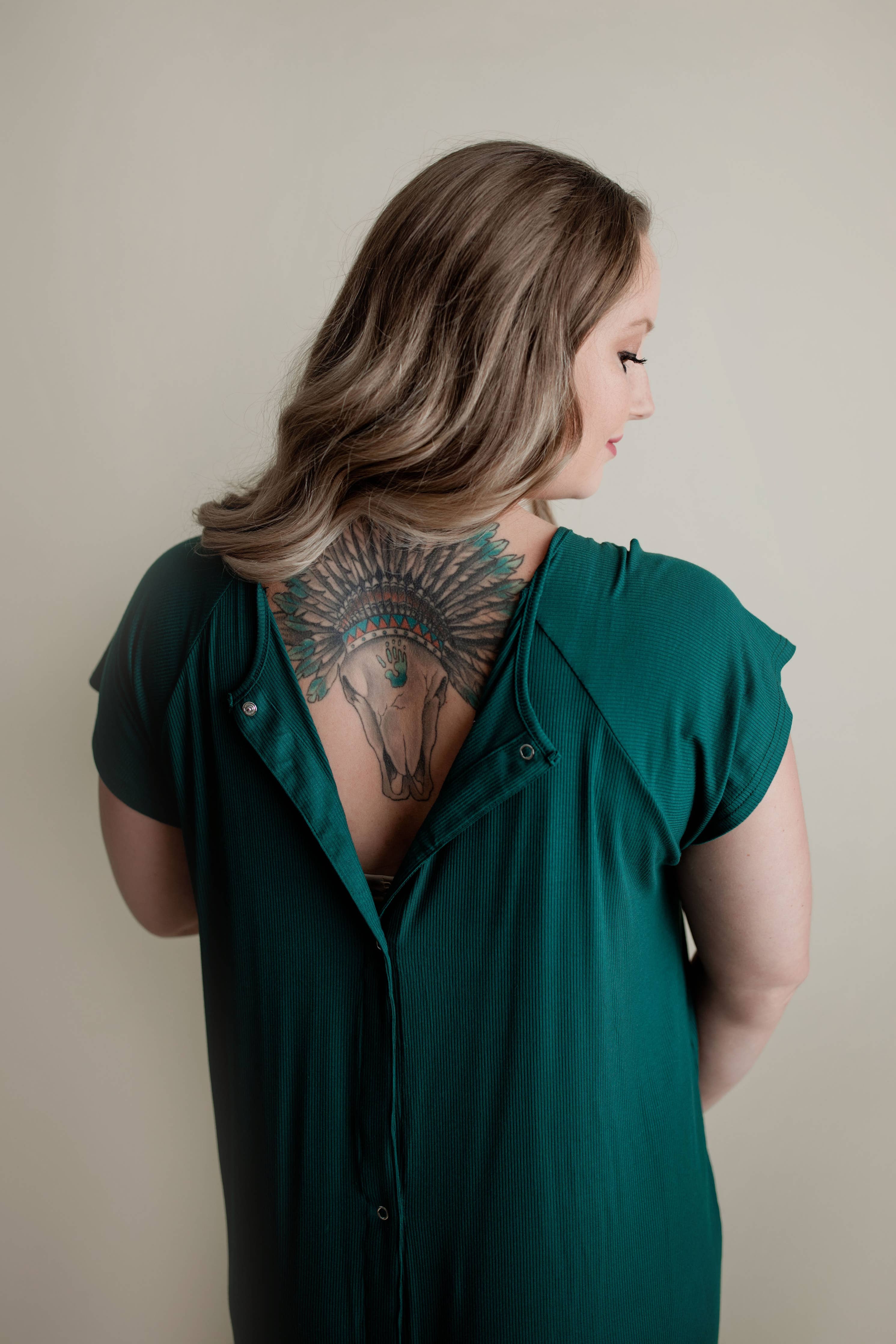 Forest Maternity Mommy Labor and Delivery/ Nursing Gown - Premium Maternity Clothing from Three Little Tots - Just $36.95! Shop now at Pat's Monograms