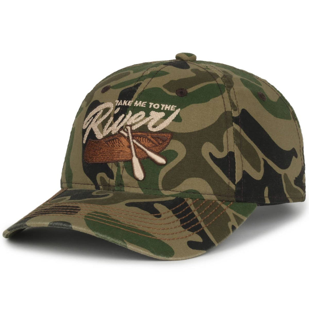 Paddler Take Me To The River Camo Cap - Premium hats from Outdoor Cap - Just $16.95! Shop now at Pat's Monograms