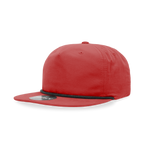Decky 6032 Classic Rope Cap, 5 Panel Flat Bill Hat, Snapback - Premium Caps from The Park Wholesale - Just $14.95! Shop now at Pat's Monograms