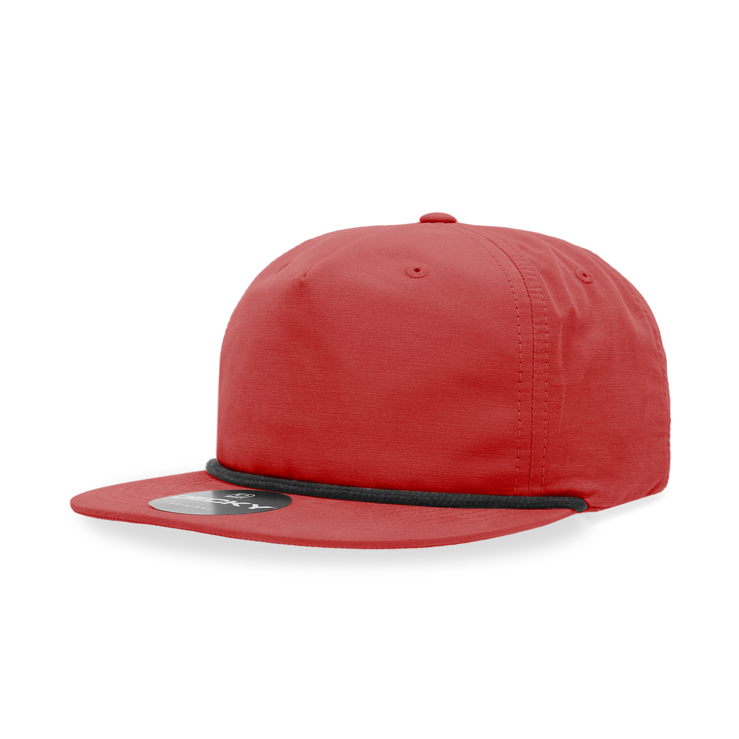 Decky 6032 Classic Rope Cap, 5 Panel Flat Bill Hat, Snapback - Premium Caps from The Park Wholesale - Just $14.95! Shop now at Pat's Monograms