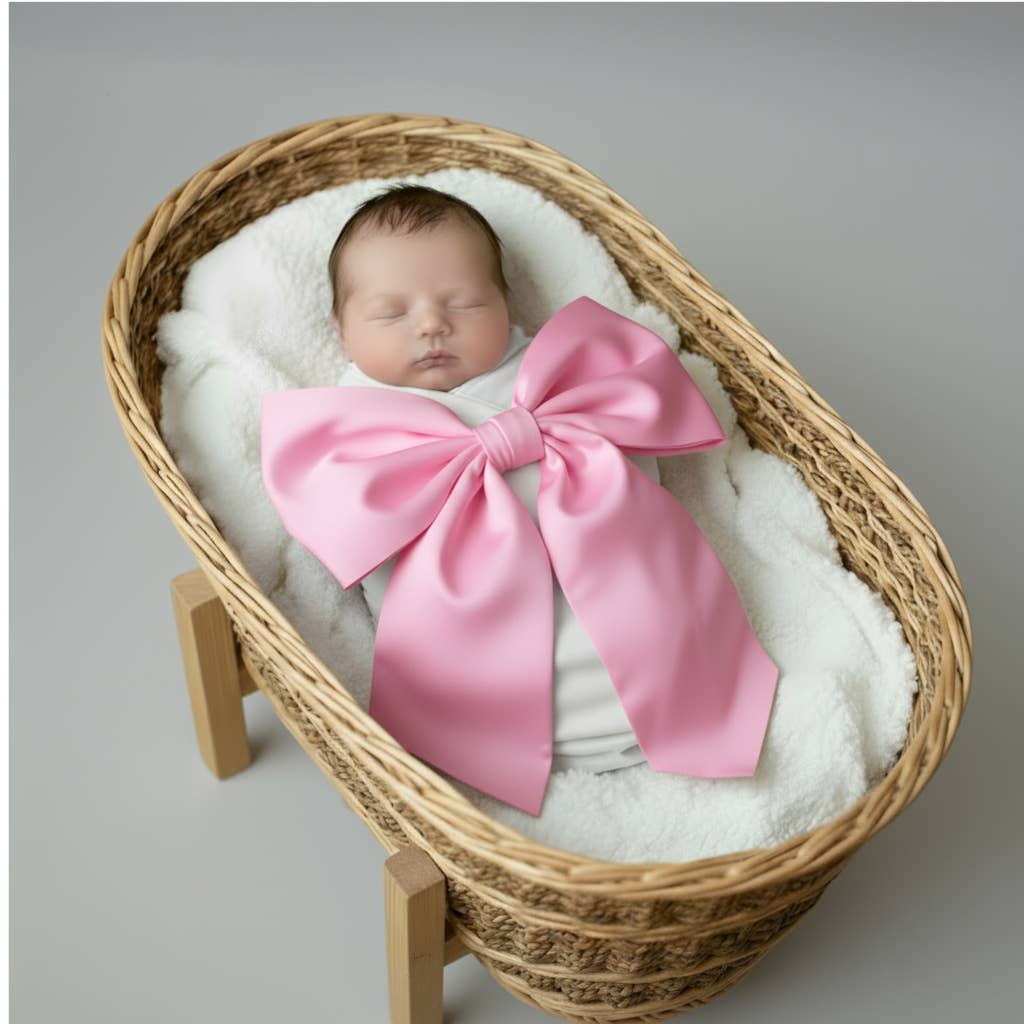 Newborn Swaddle Sash-Cotton Maternity Sash with Big Bowknot - Premium Baby Accessories from Morxy LLC - Just $24.95! Shop now at Pat's Monograms