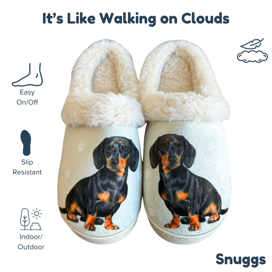 Dachshund Black Snuggs Slippers - Premium Slippers from E&S Pets - Just $24.95! Shop now at Pat's Monograms