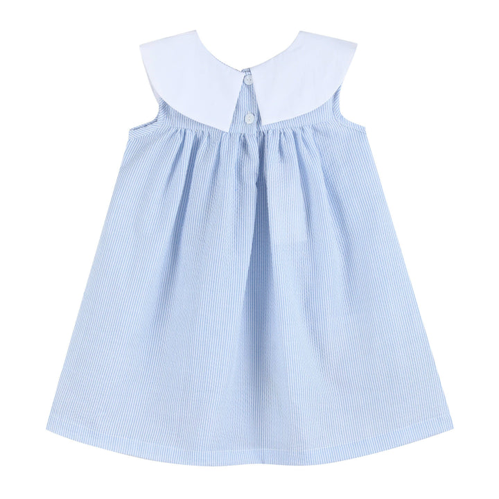 Blue Bunnies Seersucker Yoke Dress - Premium Baby & Toddler Dresses from Lil Cactus - Just $39.95! Shop now at Pat's Monograms