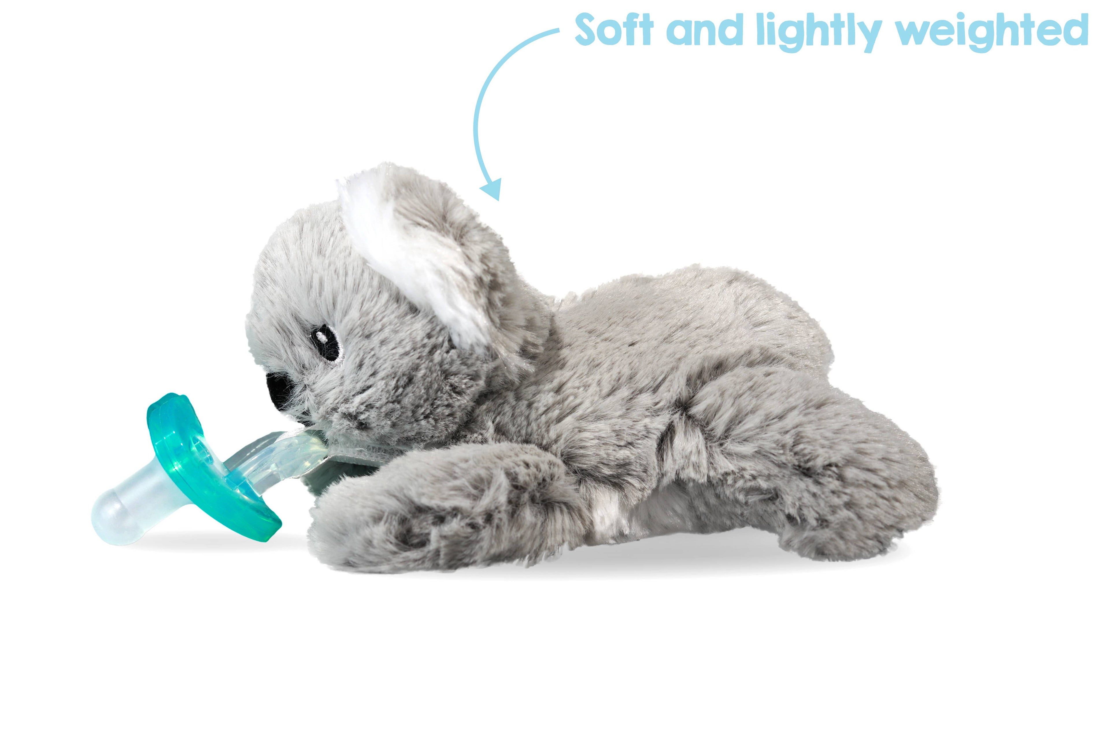 RaZbuddy Kiki Koala Paci/Teether Holder - Premium Baby Soothers from RaZbaby - Just $13.99! Shop now at Pat's Monograms