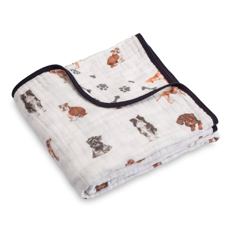 Adorable Dog Baby Toddler Muslin Blanket - Premium Baby Blanket from LollyBanks - Just $29.95! Shop now at Pat's Monograms