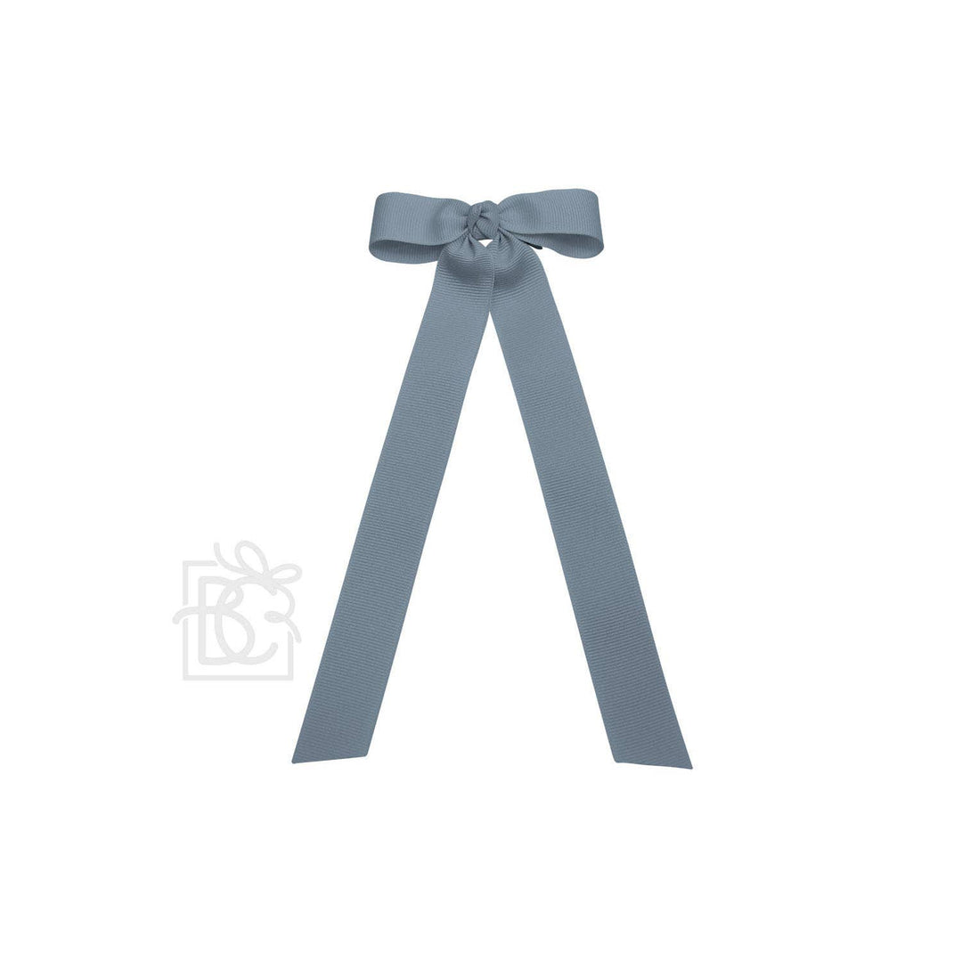 FLAT BOW W/ 7" STREAMERS ON ALLIGATOR CLIP - Premium Hair Bows from Beyond Creations, LLC - Just $9.95! Shop now at Pat's Monograms