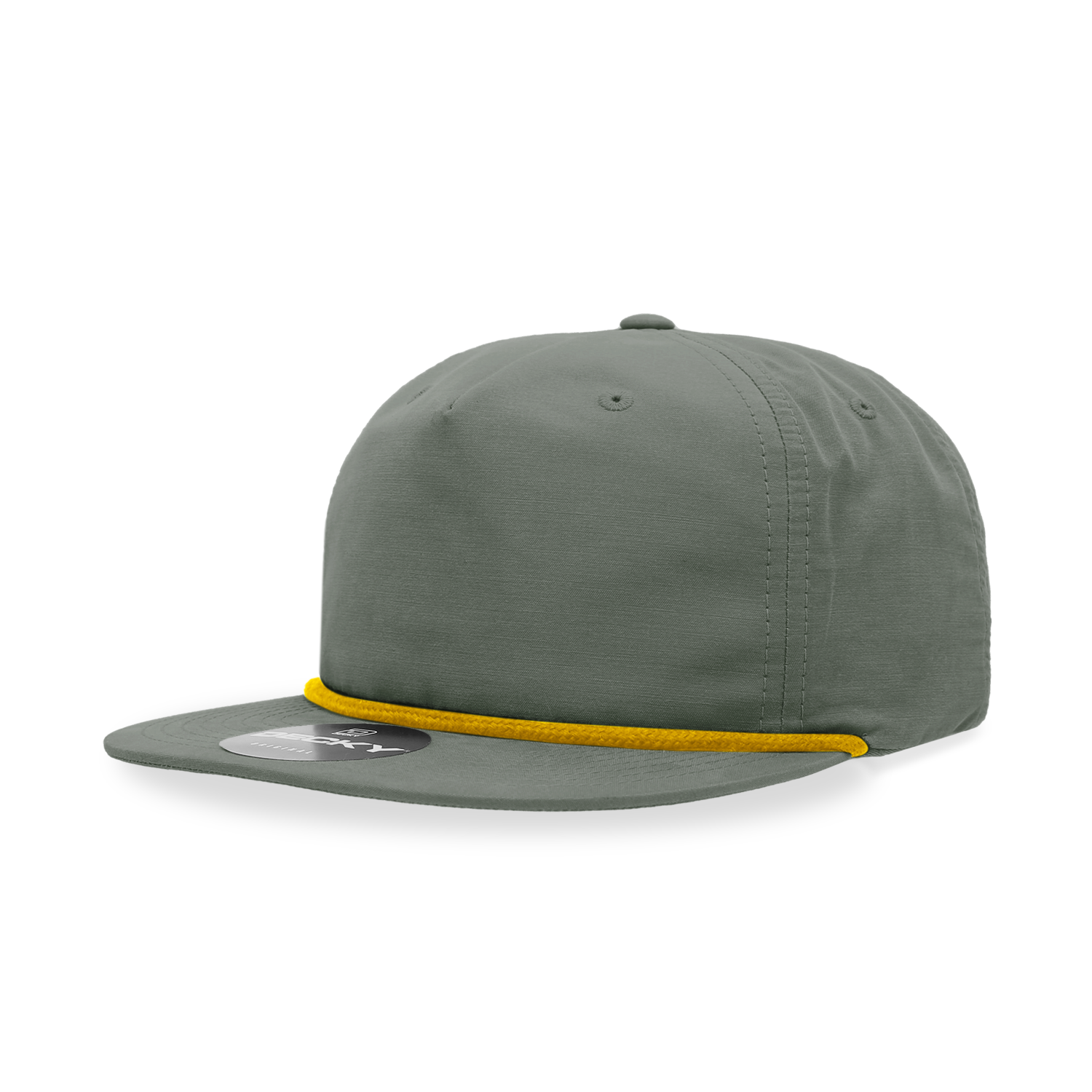 Decky 6032 Classic Rope Cap, 5 Panel Flat Bill Hat, Snapback - Premium Caps from The Park Wholesale - Just $14.95! Shop now at Pat's Monograms