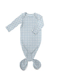 Knotted Infant Gown - Blue Gingham - Premium Baby Sleepwear from Goosies - Just $29.95! Shop now at Pat's Monograms