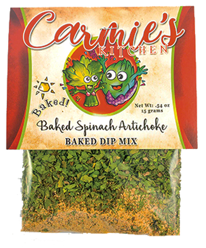 Baked Spinach Artichoke Dip Mix - Premium Dips & Spreads from Carmie's Kitchen - Just $5! Shop now at Pat's Monograms