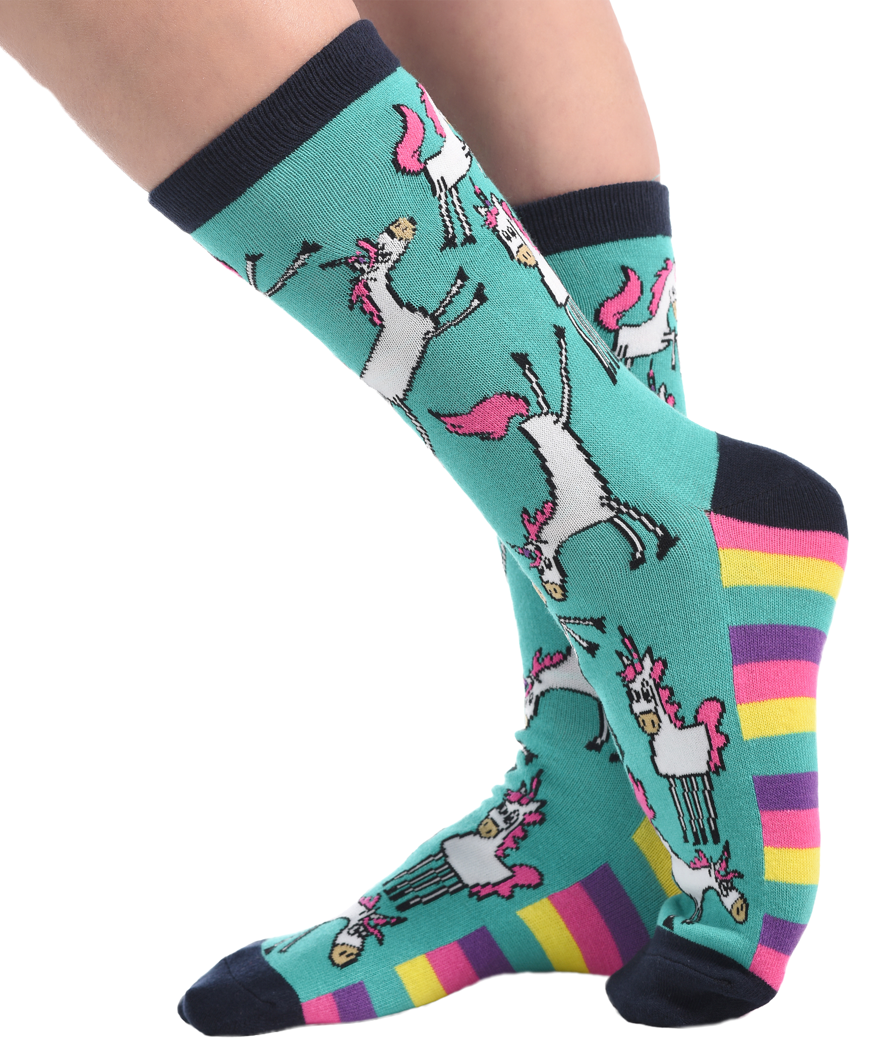 Unicorn Crew Sock One Size - Premium Socks from Lazy One - Just $9.95! Shop now at Pat's Monograms
