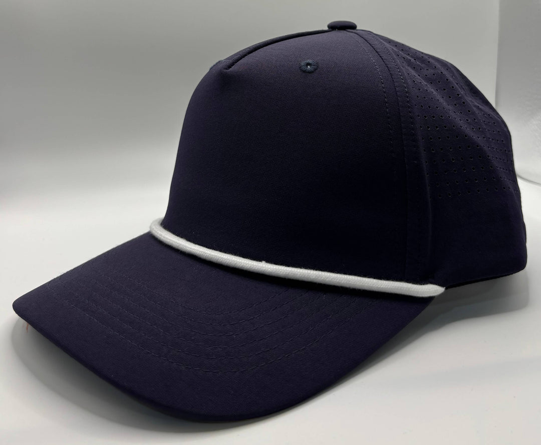 Performance 5 Panel Rope Baseball Cap Air Flow - Premium Headwear from Stitch and Bill - Just $10! Shop now at Pat's Monograms
