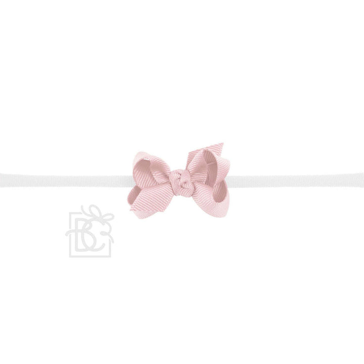 1/4" PANTYHOSE HEADBAND W/SIGNATURE GROSGRAIN BOW - Premium Baby Accessories from Beyond Creations, LLC - Just $10.95! Shop now at Pat's Monograms