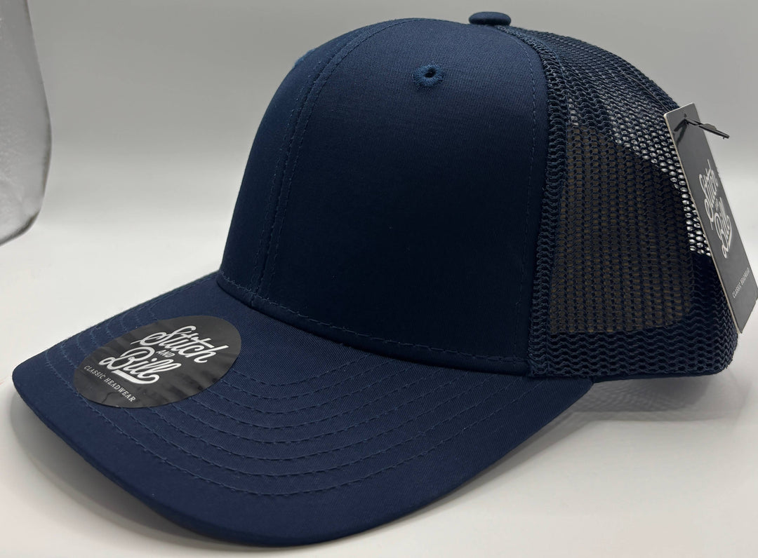 Trucker Adjustable Baseball Cap Premium Quality Men Women - Premium Headwear from Stitch and Bill Wholesale Hats - Just $9! Shop now at Pat's Monograms
