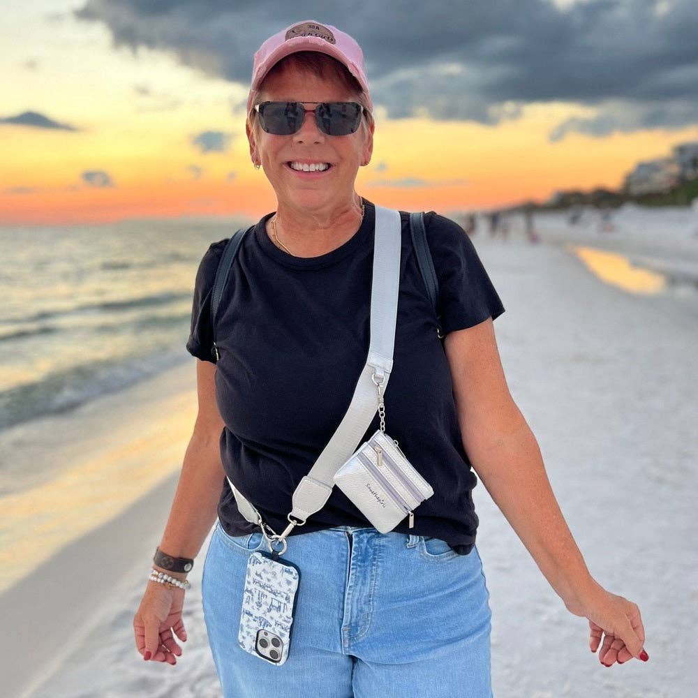 Clip & Go Strap with Pouch - Neutral Collection - Premium phone accessories from Save The Girls - Just $23.95! Shop now at Pat's Monograms