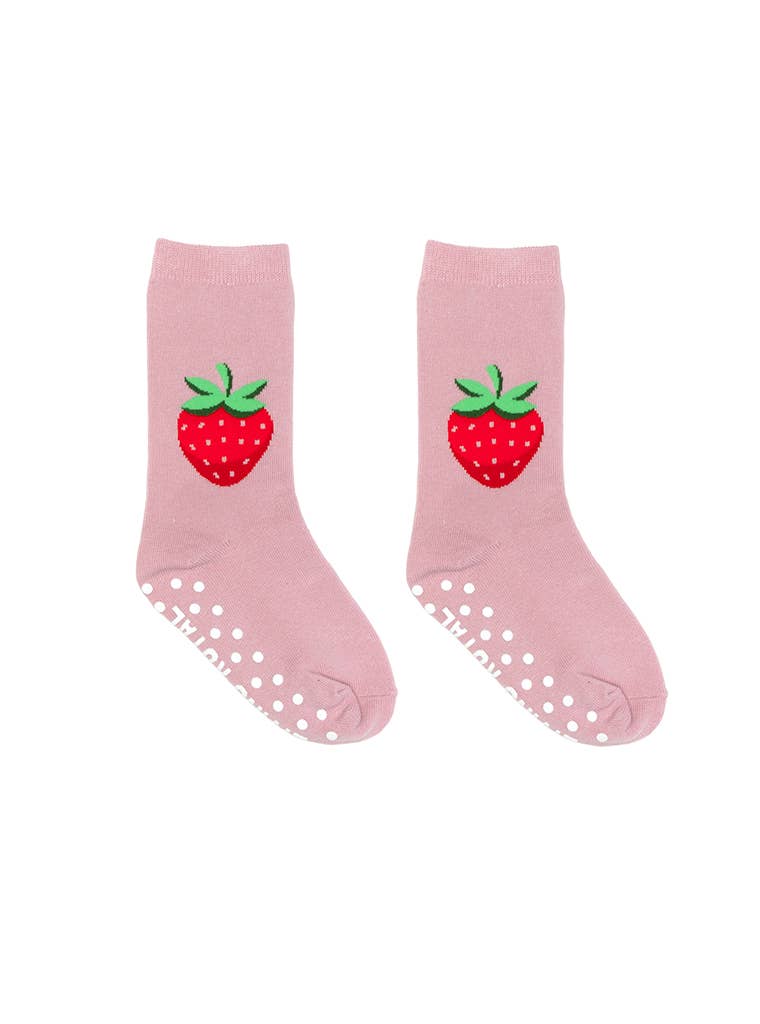 3D Packaged Crew Socks - Kids - Strawberry - Pink - Premium socks from Living Royal - Just $9.95! Shop now at Pat's Monograms
