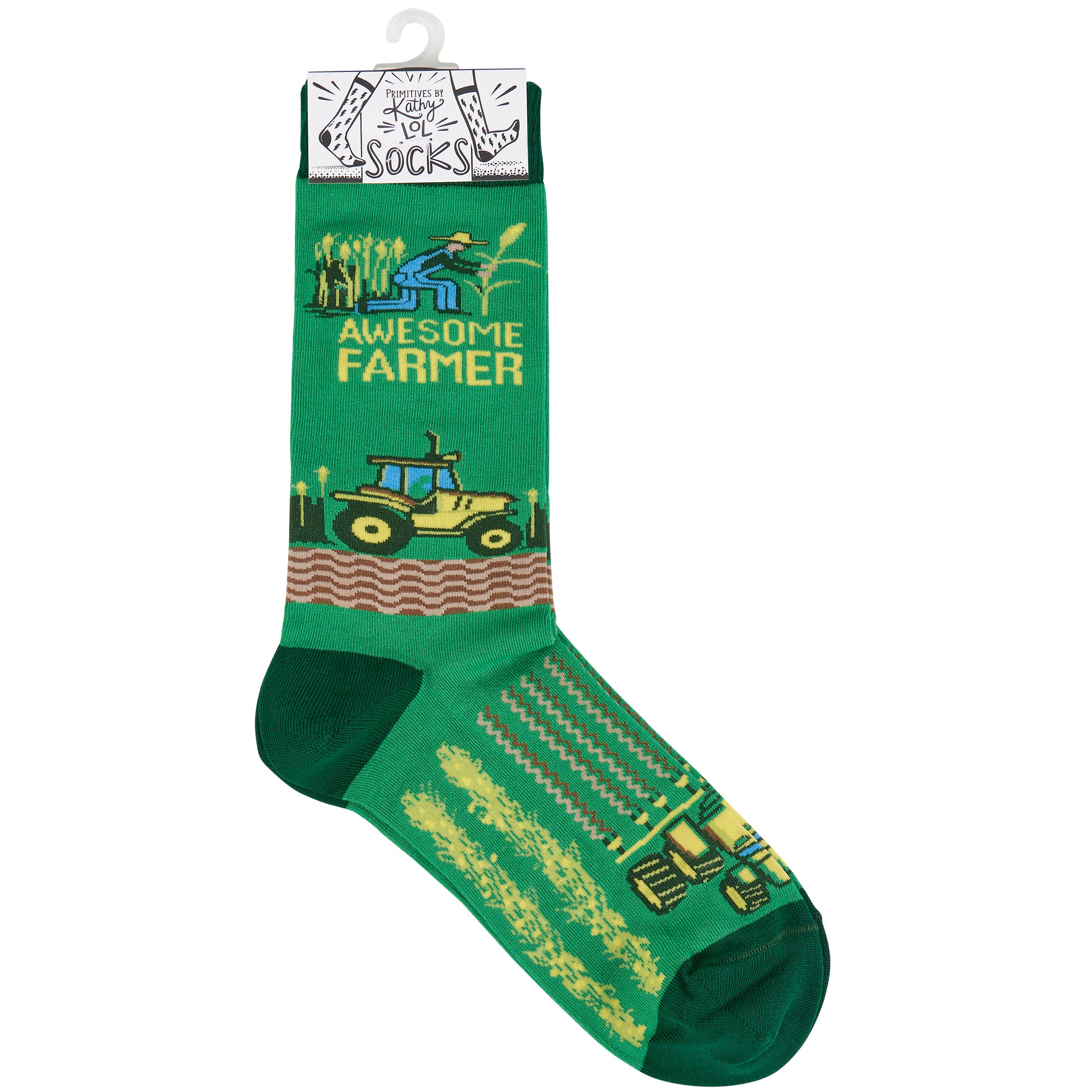 Awesome Farmer Socks - Premium socks from Primitives by Kathy - Just $10.95! Shop now at Pat's Monograms