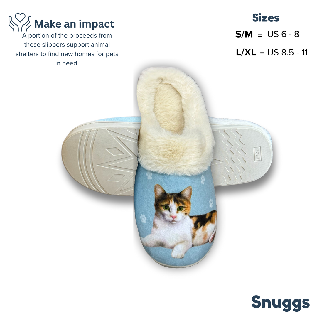 Calico Cat Snuggs Slipper - Comfy - Pet lovers - Premium Slippers from E&S Pets - Just $24.95! Shop now at Pat's Monograms