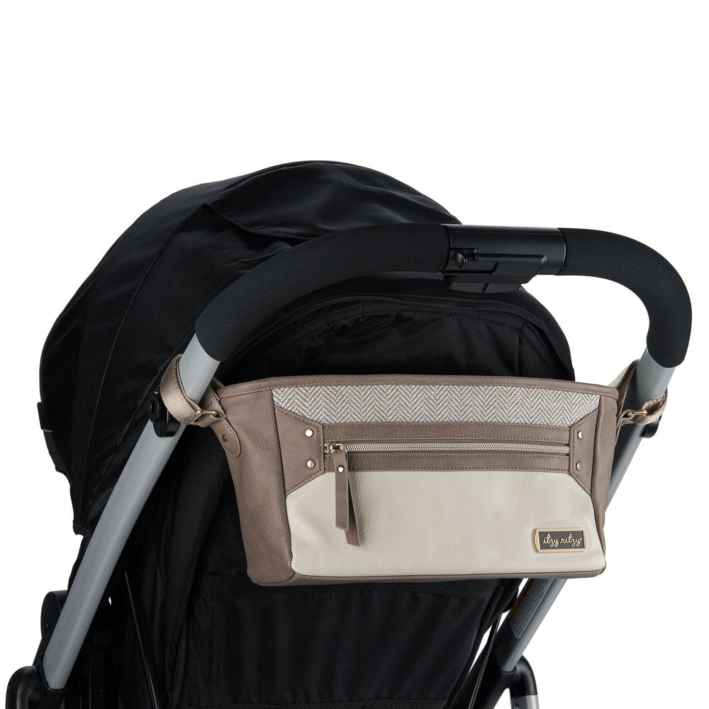 Vanilla Latte Travel Stroller Caddy - Premium Baby Accessories from Itzy Ritzy - Just $34.99! Shop now at Pat's Monograms