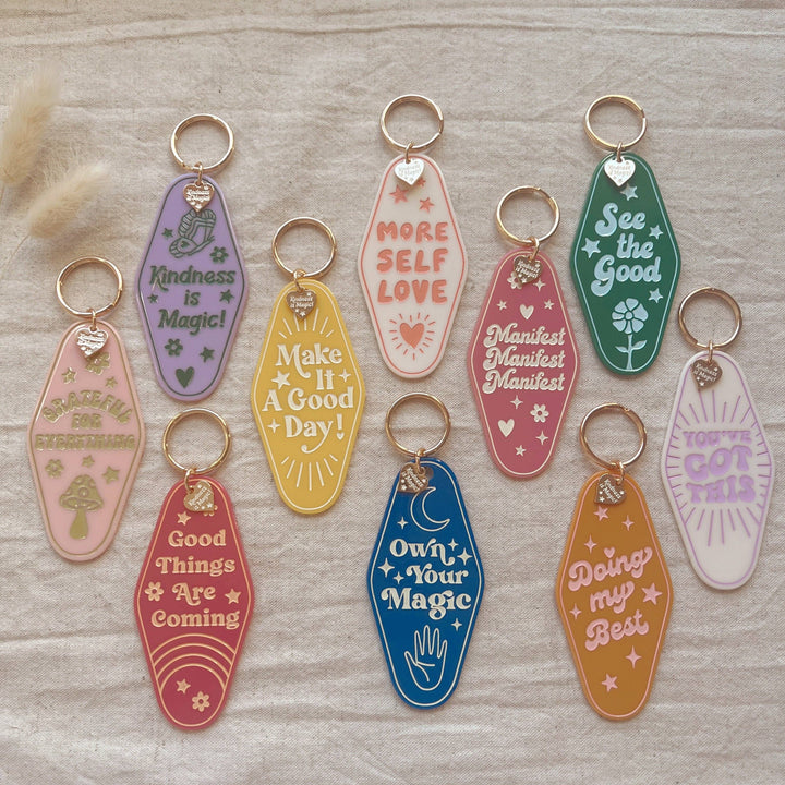 Inspirational Motel Keychains - All Quotes - Premium keychain from Kindness is Magic - Just $8.95! Shop now at Pat's Monograms