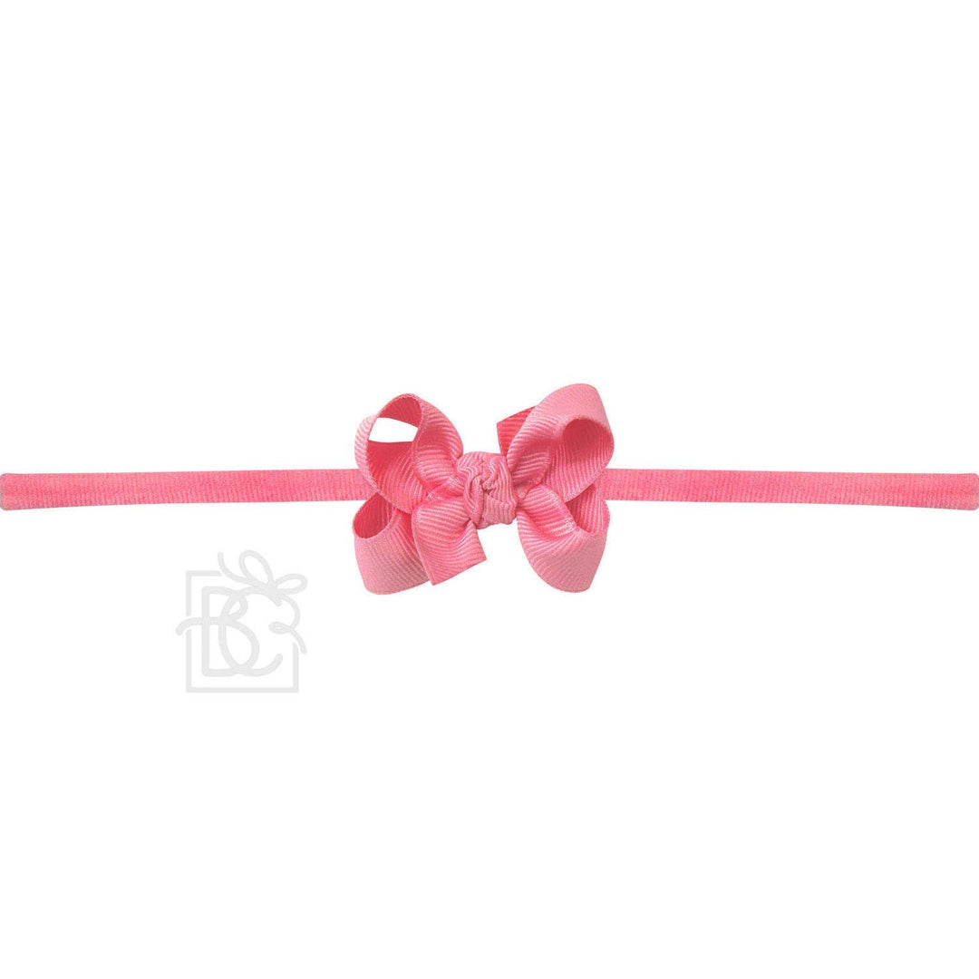 1/4" PANTYHOSE HEADBAND W/SIGNATURE GROSGRAIN BOW - Premium Baby Accessories from Beyond Creations, LLC - Just $10.95! Shop now at Pat's Monograms