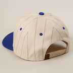 Two-Tone Pinstripe Canvas Trucker Hat - Premium  from Fashion City - Just $15! Shop now at Pat's Monograms