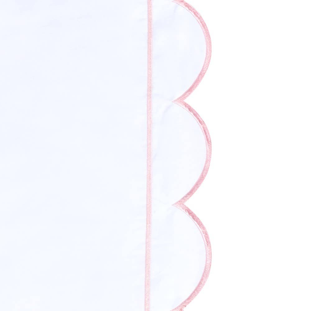 Scallop Frame Embroidered Cotton Percale Euro Sham - Premium Home Textiles from Mélange Home - Just $48.95! Shop now at Pat's Monograms