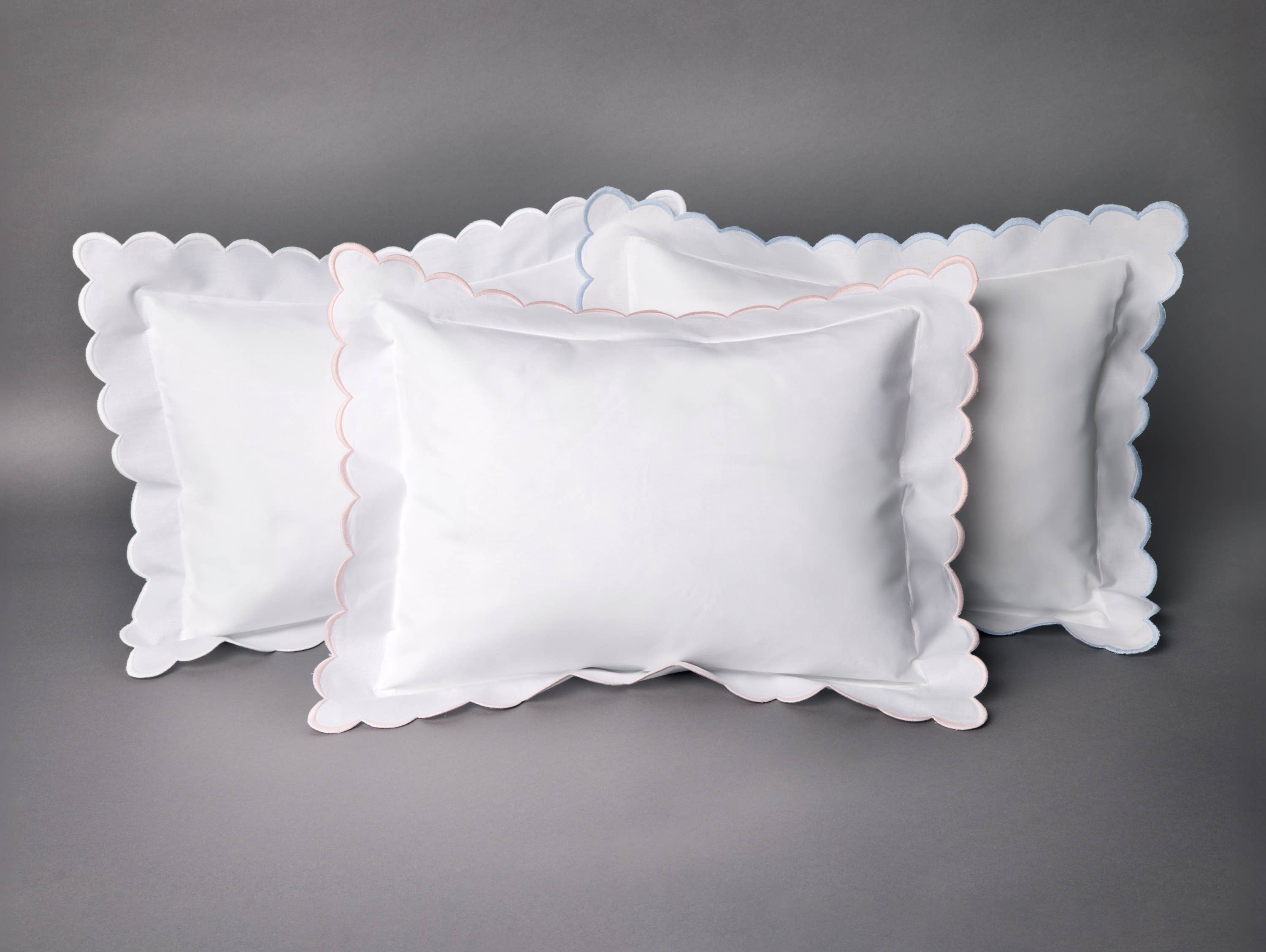 Double Thick Scalloped Baby/Boudoir Pillow Shams - Premium Baby Accessories from Edward Boutross - Just $32! Shop now at Pat's Monograms
