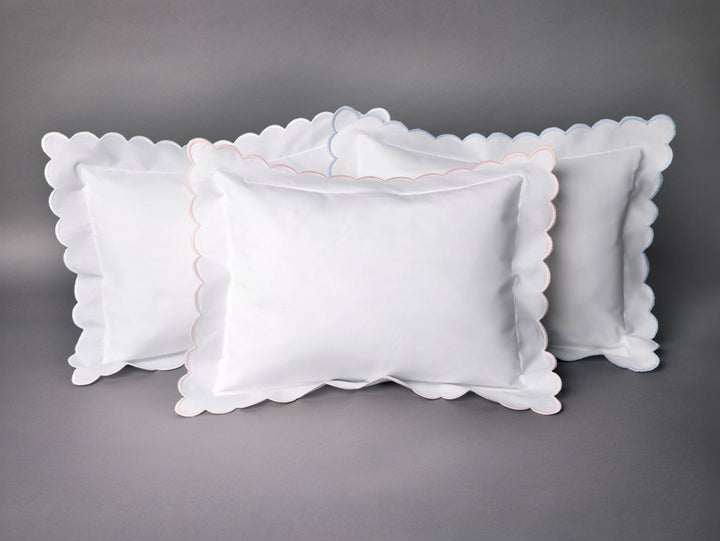 Double Thick Scalloped Baby/Boudoir Pillow Shams - Premium Baby Accessories from Edward Boutross - Just $32! Shop now at Pat's Monograms