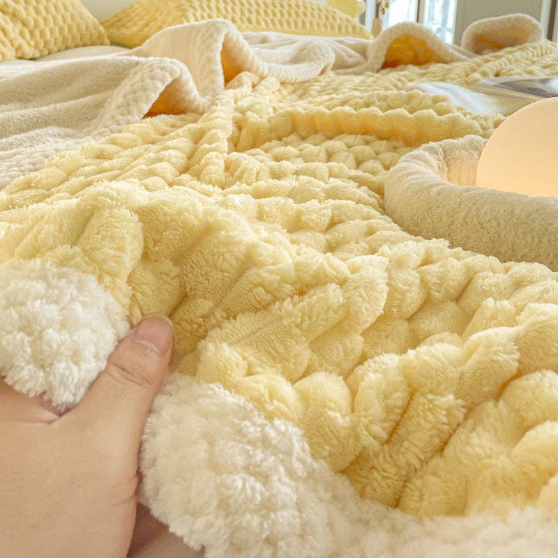 Home Decor Coral Fleece Soft Solid Color Blanket - Premium  from Sweetkama - Just $59! Shop now at Pat's Monograms