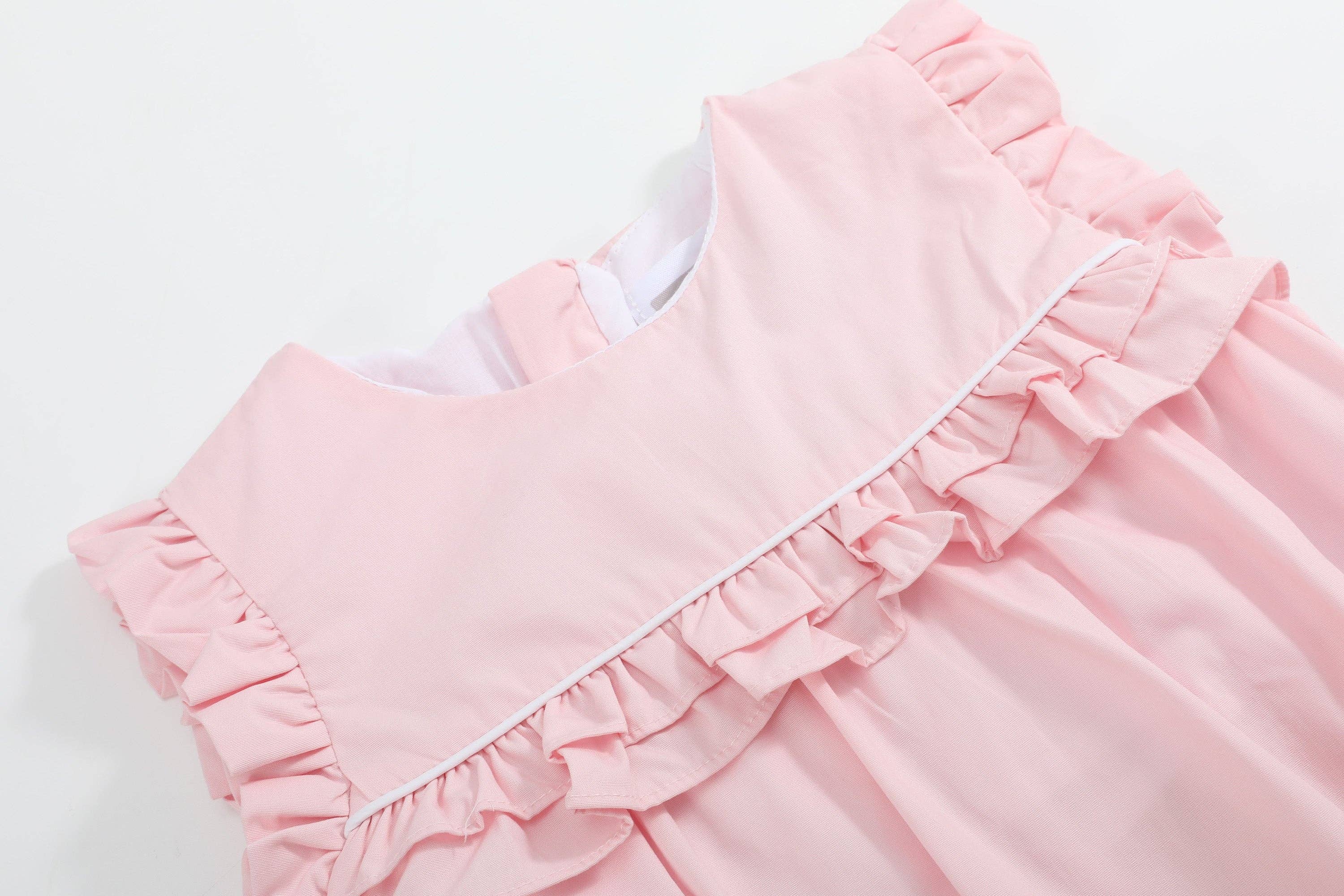 Pink Ruffle Jumper Romper - Premium Baby & Toddler Outfits from Lil Cactus - Just $38.95! Shop now at Pat's Monograms