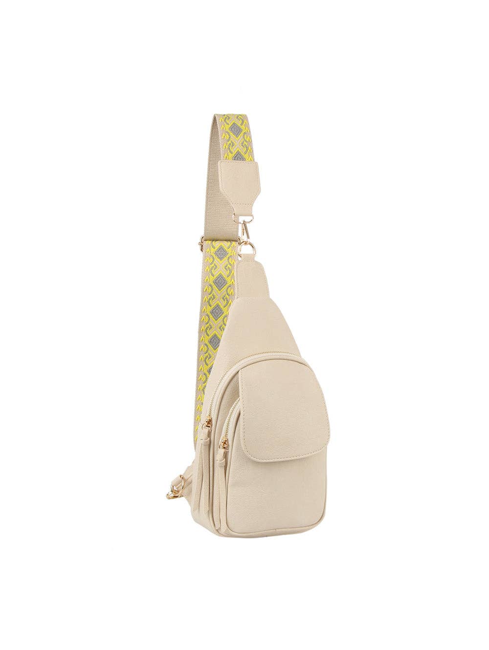 Flap front double zip sling backpack - Premium handbag from Handbag Factory Corp - Just $37.95! Shop now at Pat's Monograms