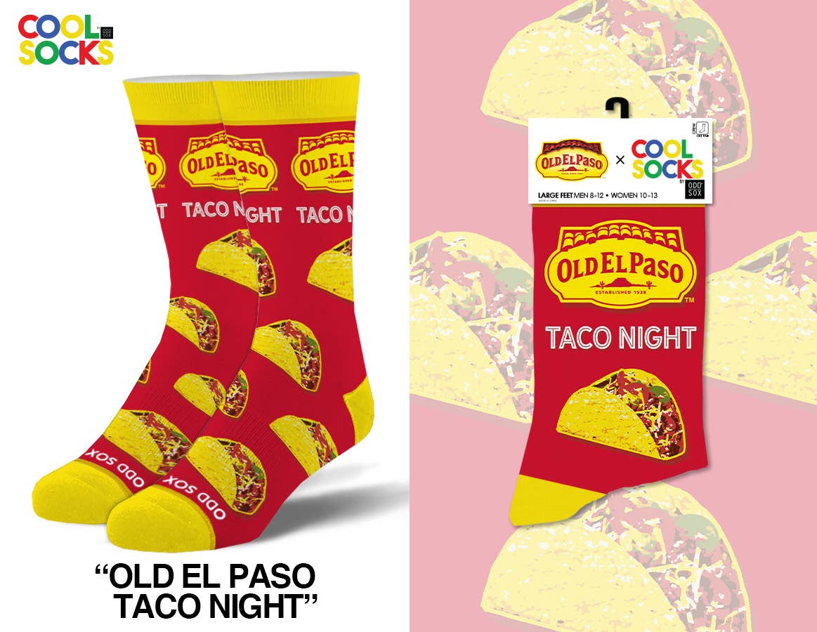 Old El Paso Taco Night - Sock Large - Premium Socks from Cool Socks - Just $13.95! Shop now at Pat's Monograms