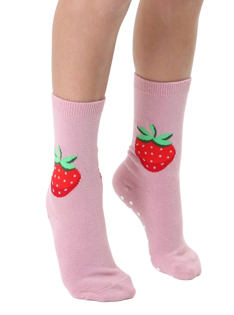 3D Packaged Crew Socks - Kids - Strawberry - Pink - Premium socks from Living Royal - Just $9.95! Shop now at Pat's Monograms