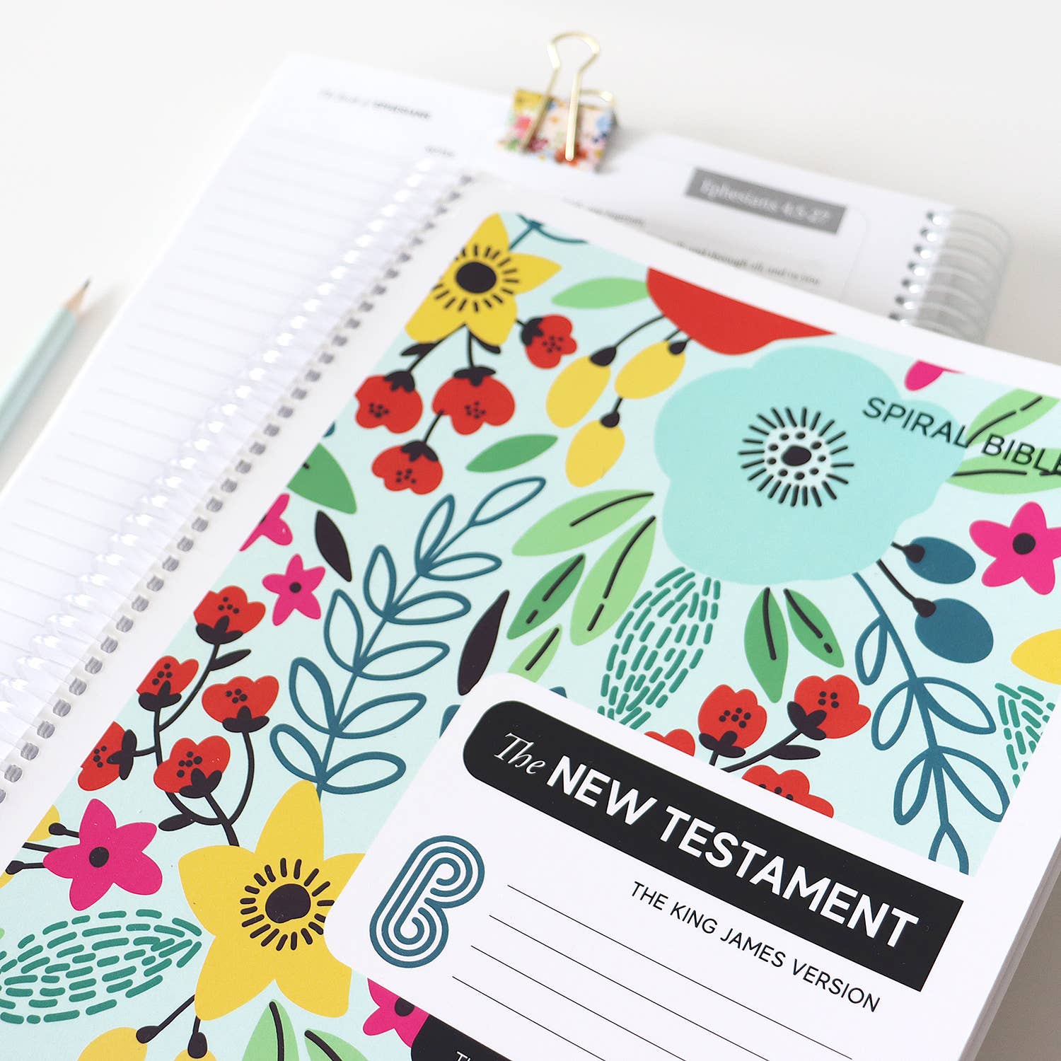 Spiral Bible™ - KJV New Testament - Field of Flowers - Premium Bible from Spiral Bible - Just $54.95! Shop now at Pat's Monograms