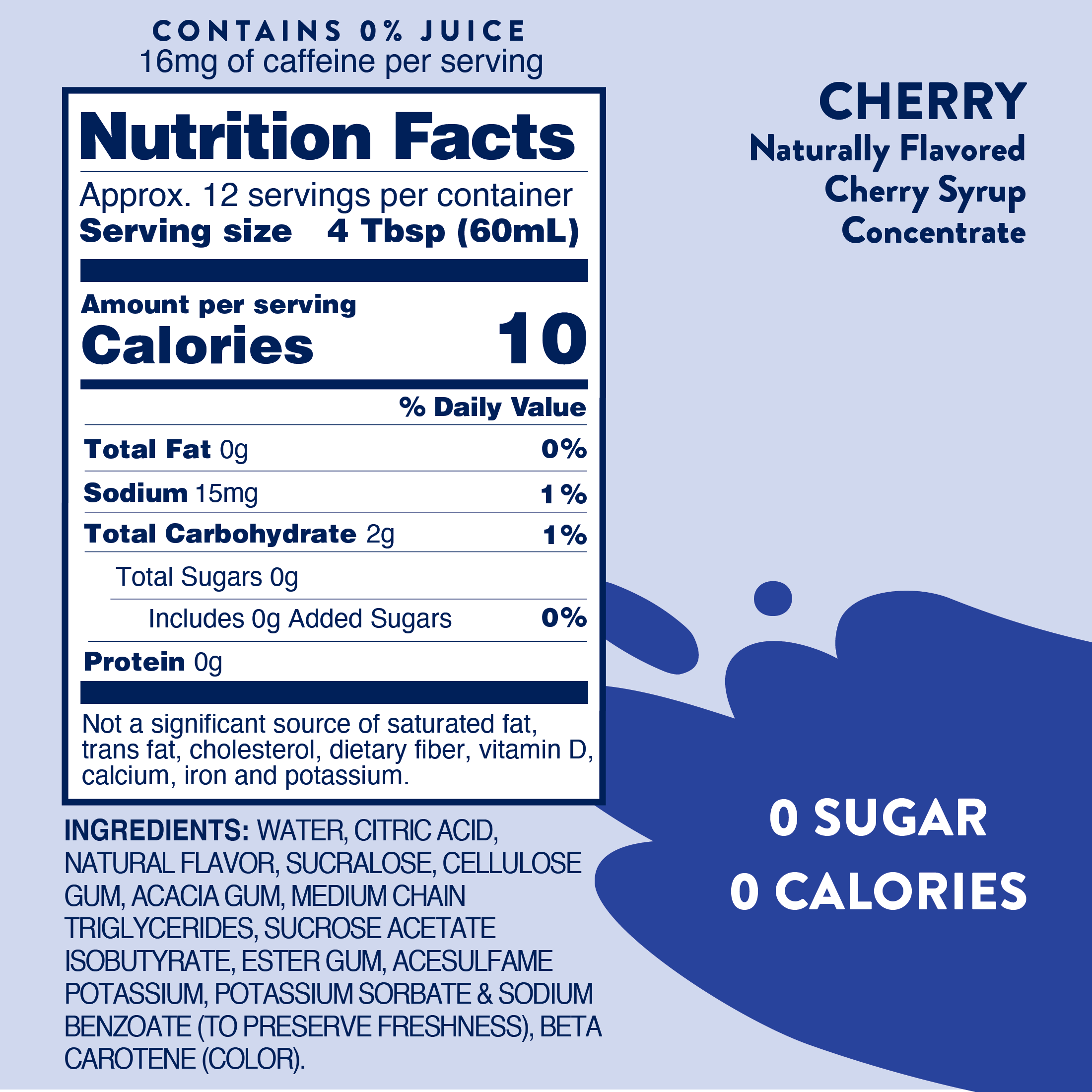 Sugar Free Cherry Cola Syrup - Premium drink mix from Jordan's Skinny Mixes - Just $9.59! Shop now at Pat's Monograms