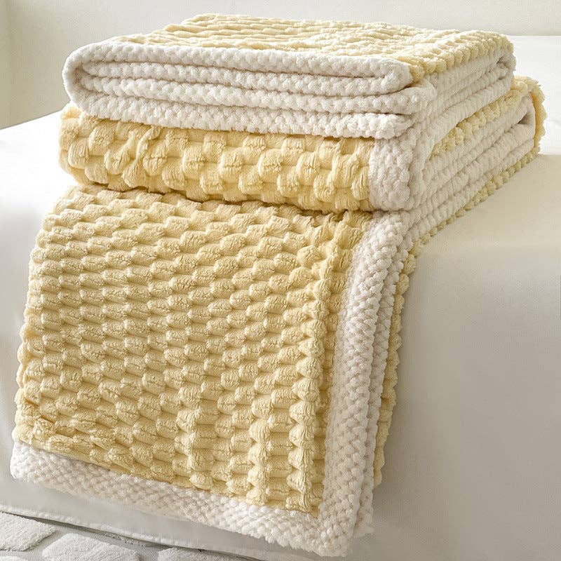 Home Decor Coral Fleece Soft Solid Color Blanket - Premium  from Sweetkama - Just $59! Shop now at Pat's Monograms