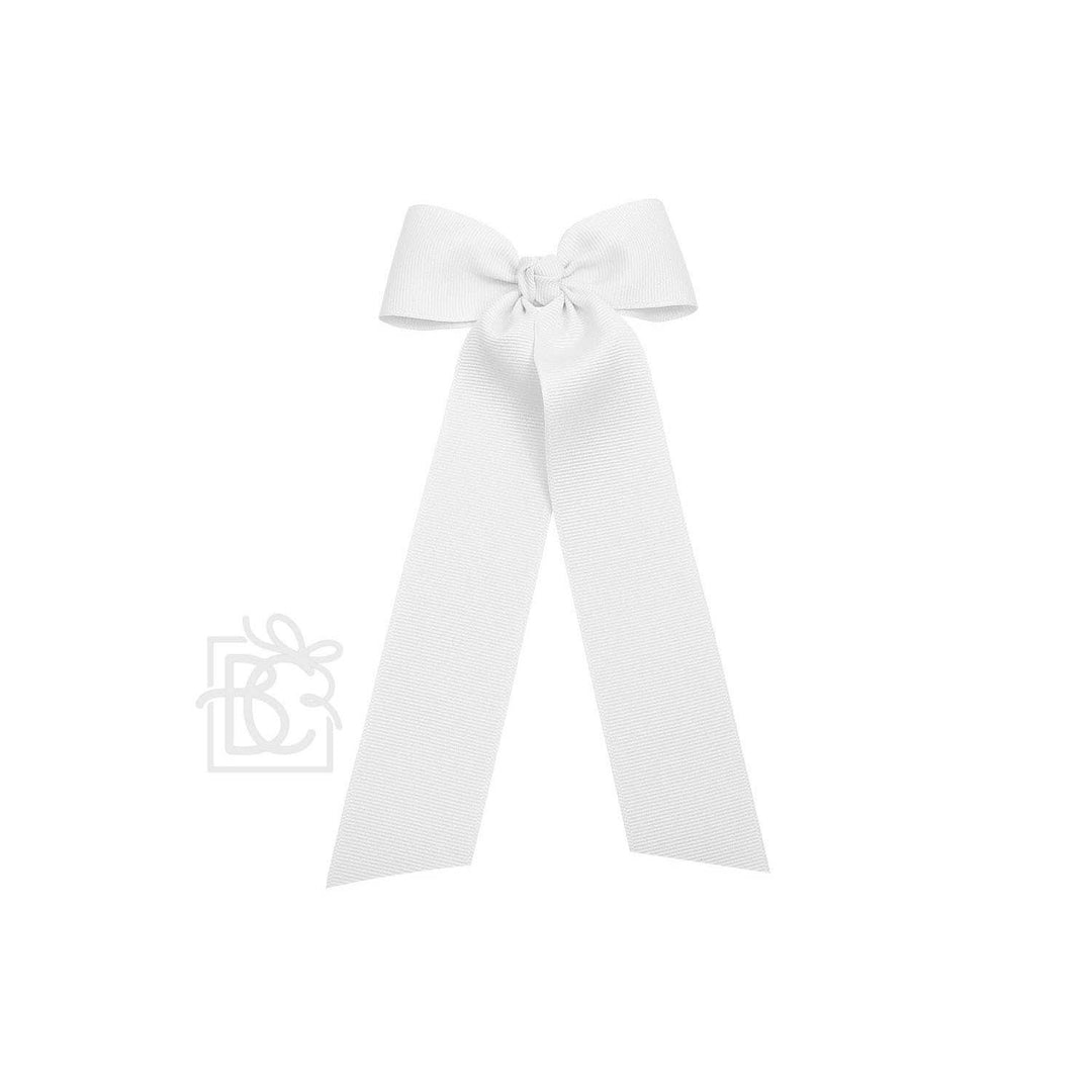 FLAT BOW W/ 7" STREAMERS ON ALLIGATOR CLIP - Premium Hair Bows from Beyond Creations, LLC - Just $9.95! Shop now at Pat's Monograms