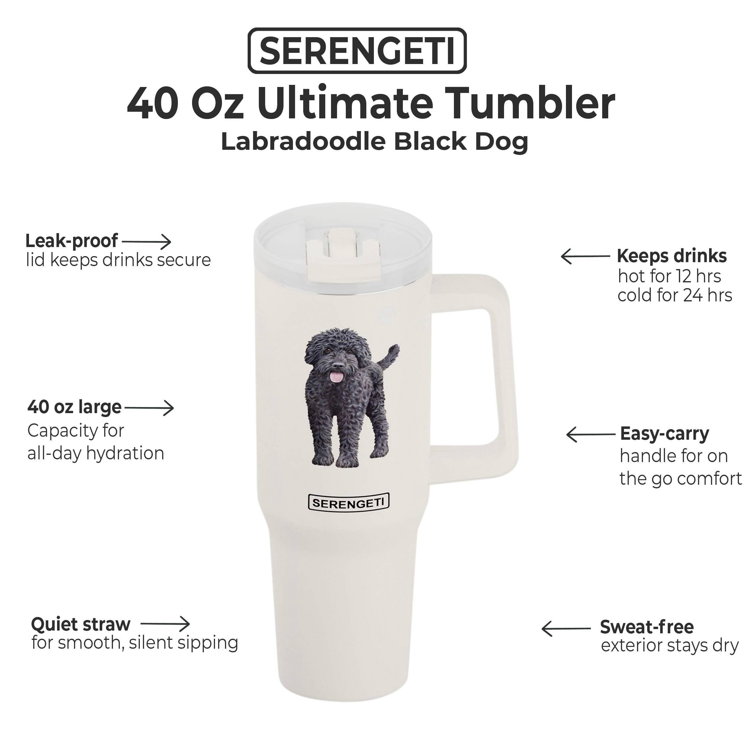 40oz Labradoodle Tumbler - 3D Printed - Vacuum Insulated - Premium Tumblers from E&S Pets - Just $36.95! Shop now at Pat's Monograms