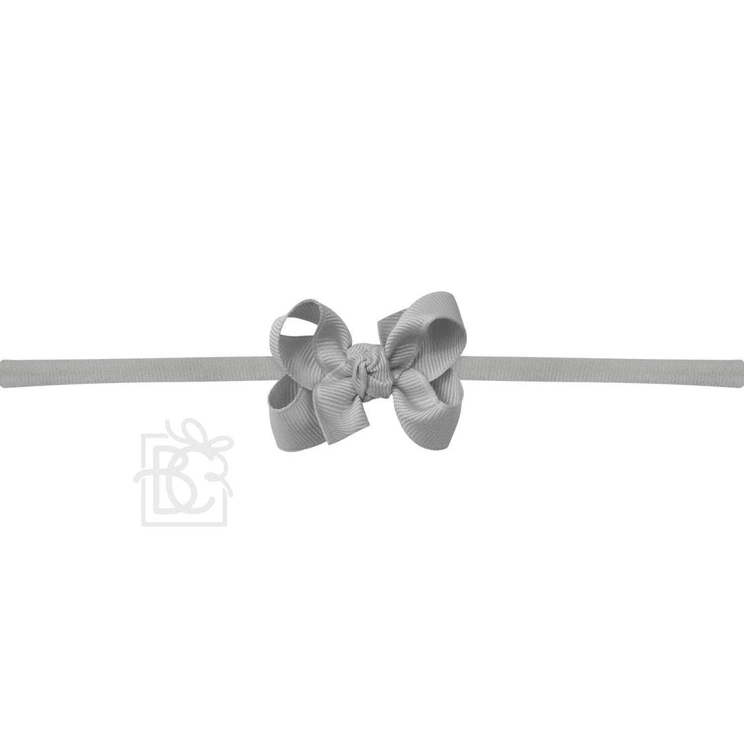 1/4" PANTYHOSE HEADBAND W/SIGNATURE GROSGRAIN BOW - Premium Baby Accessories from Beyond Creations, LLC - Just $10.95! Shop now at Pat's Monograms