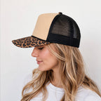 Leopard Pattern Mesh Foam Trucker Hat - Premium Hats & Caps from Hatzzi - Just $13! Shop now at Pat's Monograms