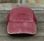 GIRLS Distressed Mesh Back Caps - Premium baseball cap from GRACE+EMMA by Southern Grace - Just $8.95! Shop now at Pat's Monograms