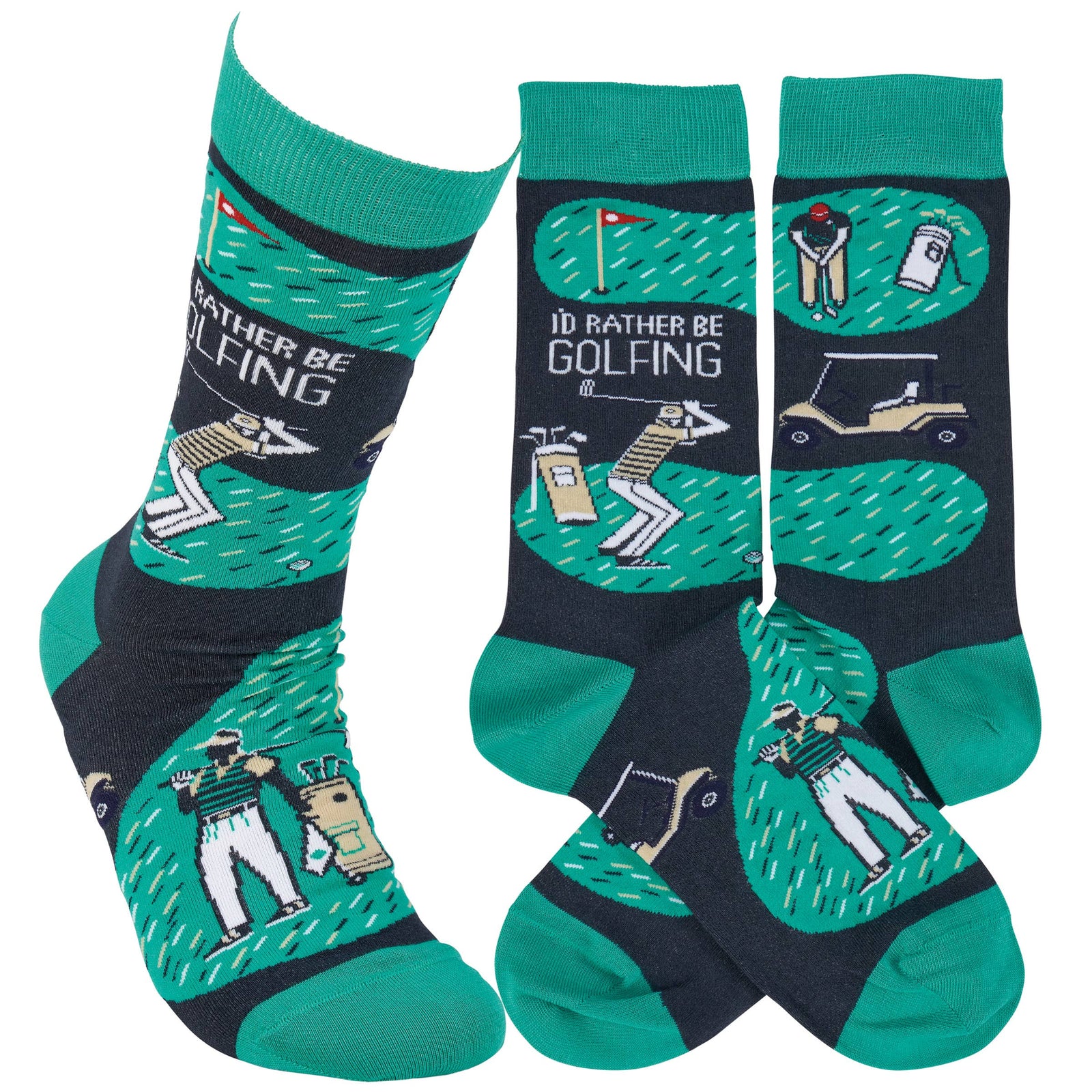 Rather Be Golfing Socks - Premium Socks from Primitives by Kathy - Just $11.50! Shop now at Pat's Monograms